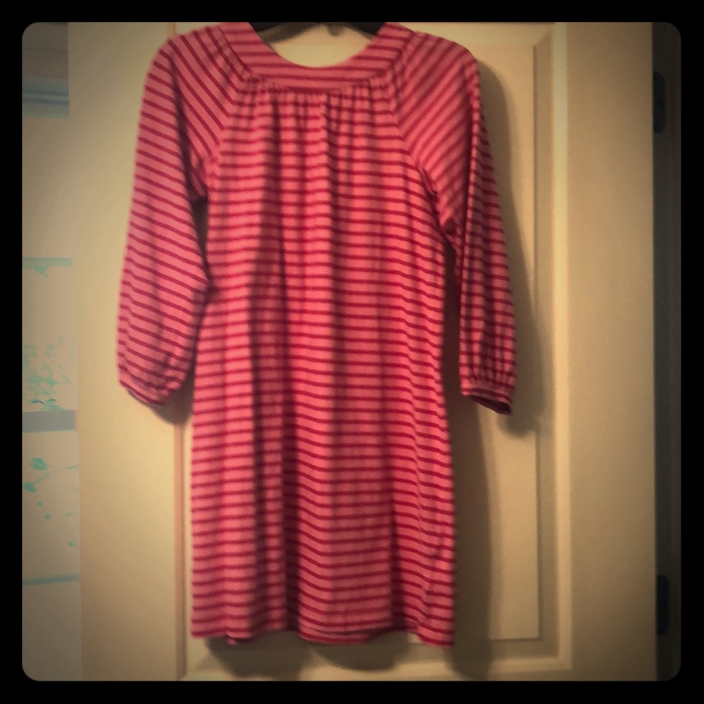 Pink striped dress